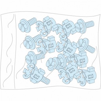 20 винтов + барашковые гайки для основной рамы SCHNEIDER ELECTRIC PRISMA 20 винтов + барашковые гайки для основной рамы SCHNEIDER ELECTRIC PRISMA
