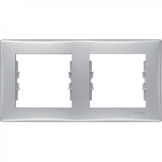 2-постовая рамка SCHNEIDER ELECTRIC SEDNA, горизонтальная, АЛЮМИНИЙ SDN5800360