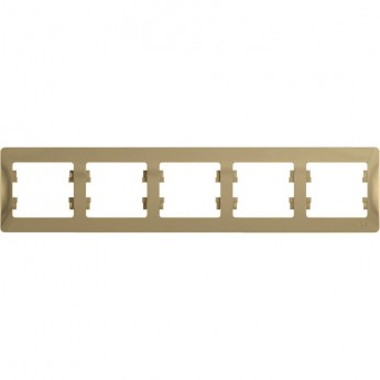 5-постовая рамка SCHNEIDER ELECTRIC GLOSSA, горизонтальная, ТИТАН