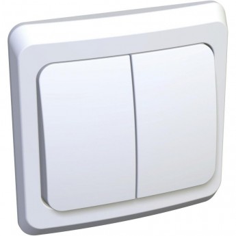 2-клавишный выключатель SCHNEIDER ELECTRIC ЭТЮД 10 АХ, БЕЛЫЙ, Россия