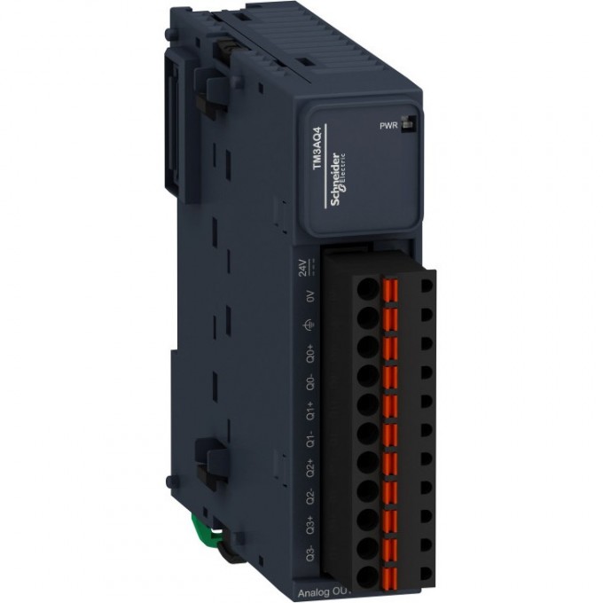 Аналоговый модуль расширения SCHNEIDER ELECTRIC MODICON ТМ3- 4 аналоговых выхода, пружинные клеммы TM3AQ4G