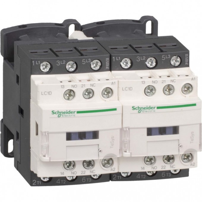 Контактор реверсивный SCHNEIDER ELECTRIC TESYS D 3Р,9 A,НО+НЗ,230V 50/60 ГЦ, винтовой зажим LC2D09P7