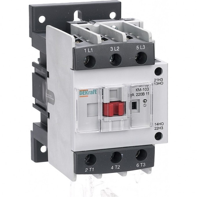Контактор SCHNEIDER ELECTRIC DEKRAFT 50А 220В АС3 1НО+1НЗ КМ-103 22133DEK