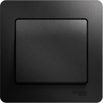 1-клавишный выключатель SCHNEIDER ELECTRIC GLOSSA, сх.1, 10АХ, в сборе, АНТРАЦИТ 1-клавишный выключатель SCHNEIDER ELECTRIC GLOSSA, сх.1, 10АХ, в сборе, АНТРАЦИТ