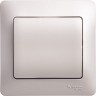 1-клавишный выключатель SCHNEIDER ELECTRIC GLOSSA, сх.1, 10АХ, в сборе, ПЛАТИНА GSL001212