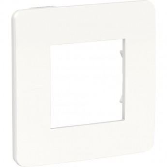 1-постовая рамка SCHNEIDER ELECTRIC UNICA STUDIO, белый/белый