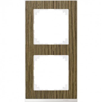 2-постовая рамка SCHNEIDER ELECTRIC MERTEN M-PURE DECOR, ДУБ/БЕЛЫЙ, SM