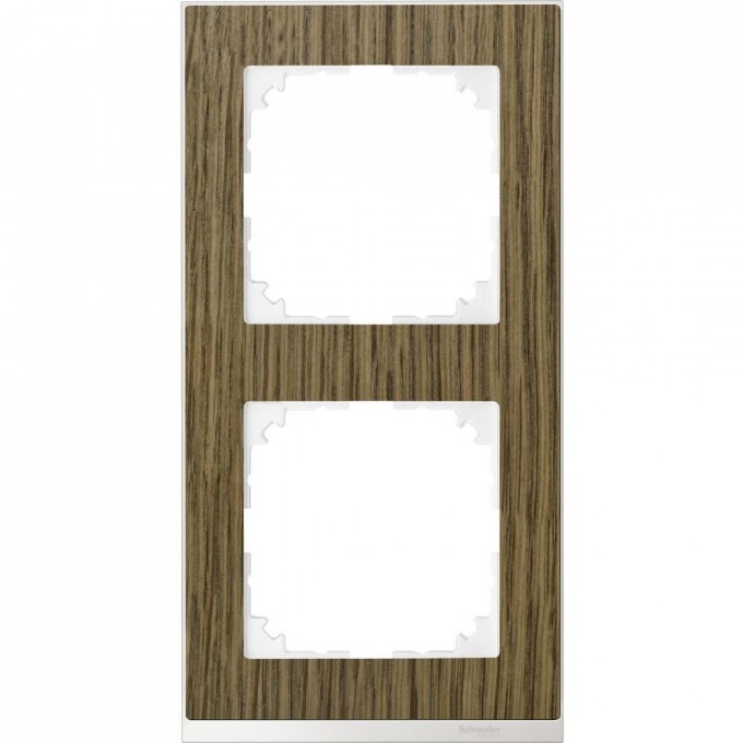 2-постовая рамка SCHNEIDER ELECTRIC MERTEN M-PURE DECOR, ДУБ/БЕЛЫЙ, SM MTN4020-3674