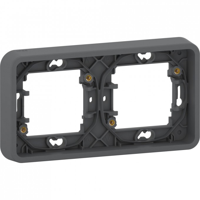 2-постовая рамка SCHNEIDER ELECTRIC MUREVA S горизонтальная, АНТРАЦИТ, IP55 MUR34101