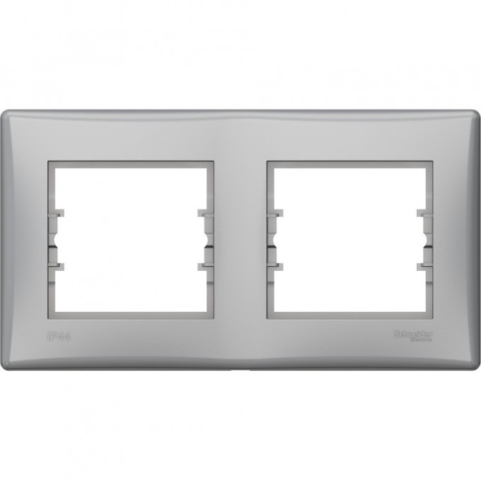 2-постовая рамка SCHNEIDER ELECTRIC SEDNA, горизонтальная IP44, АЛЮМИНИЙ SDN5810660