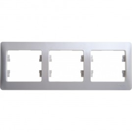 3-постовая рамка SCHNEIDER ELECTRIC GLOSSA, горизонтальная, ПЕРЛАМУТР 3-постовая рамка SCHNEIDER ELECTRIC GLOSSA, горизонтальная, ПЕРЛАМУТР