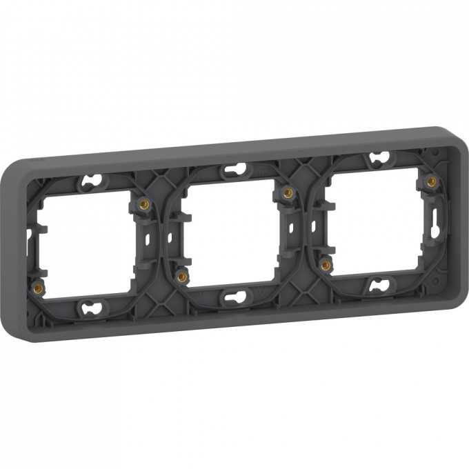 3-постовая рамка SCHNEIDER ELECTRIC MUREVA S горизонтальная, АНТРАЦИТ, IP55 MUR34109