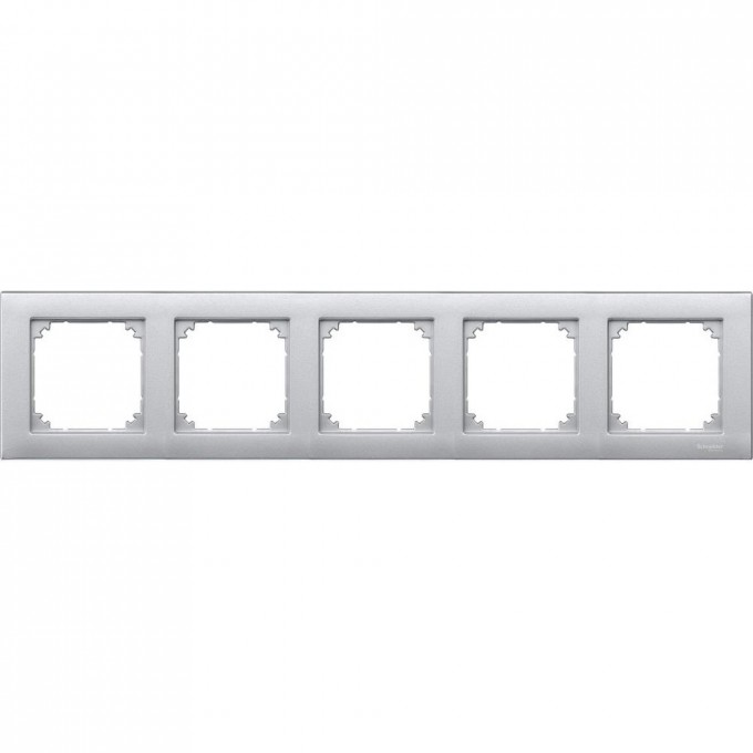5-постовая рамка SCHNEIDER ELECTRIC MERTEN M-PLAN, АЛЮМИНИЙ SM MTN486560