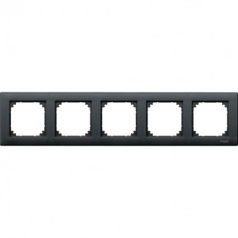 5-постовая рамка SCHNEIDER ELECTRIC MERTEN M-PLAN, АНТРАЦИТ SM