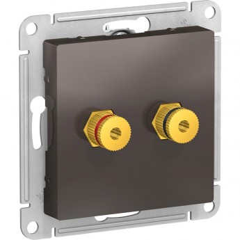 Аудиорозетка SCHNEIDER ELECTRIC ATLASDESIGN двухместная, МОККО