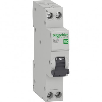 Дифференциальный автоматический выключатель SCHNEIDER ELECTRIC EASY 9 1П+Н 10A 30MA 4,5кА C АС, 18 мм