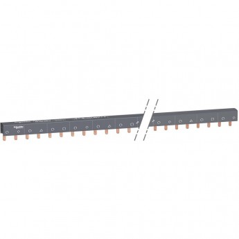 Гребенчатая шинка 4П (NL1NL2…NL3) 57 МОД.18ММ 100А разрезаемая Гребенчатая шинка 4П (NL1NL2…NL3) 57 МОД.18ММ 100А разрезаемая