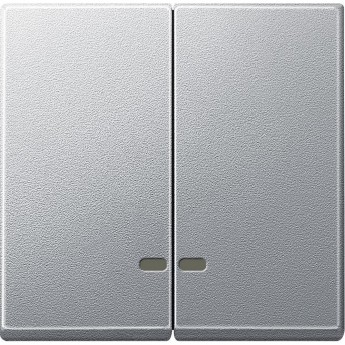 Клавиша двойная SCHNEIDER ELECTRIC MERTEN с окном для световой индикации, АЛЮМИНИЙ, SM Клавиша двойная SCHNEIDER ELECTRIC MERTEN с окном для световой индикации, АЛЮМИНИЙ, SM