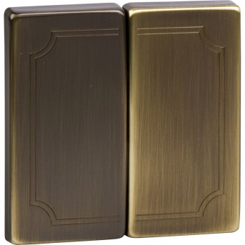 Клавиша двойная SCHNEIDER ELECTRIC MERTEN X2, АНТИЧНАЯ ЛАТУНЬ, SD Клавиша двойная SCHNEIDER ELECTRIC MERTEN X2, АНТИЧНАЯ ЛАТУНЬ, SD