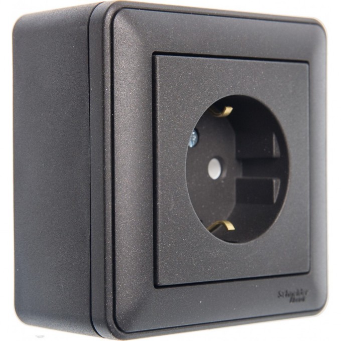 Коробка SCHNEIDER ELECTRIC W59 подъемная для наружного монтажа с рамкой 1-местная, ЧЕРНЫЙ БАРХАТ KP-152-68