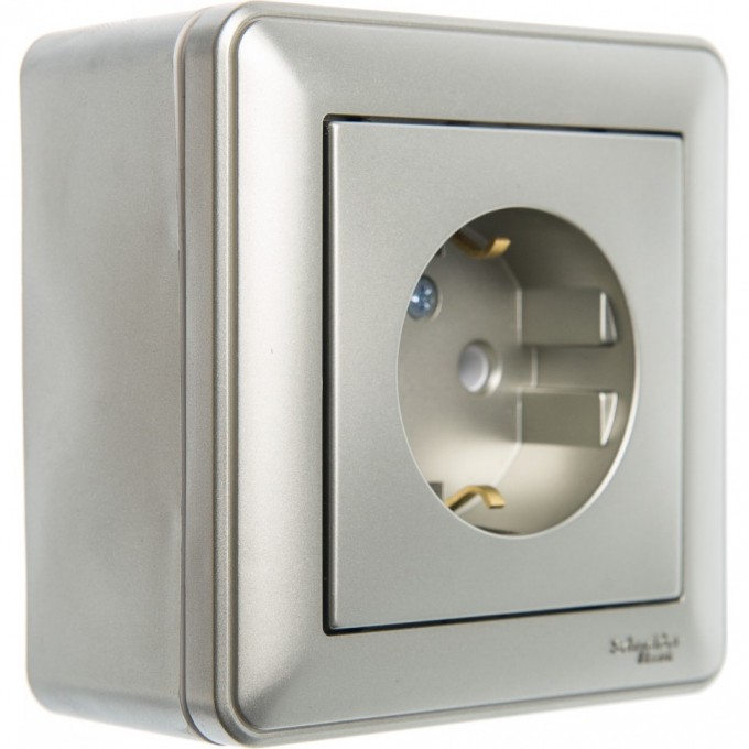 Коробка SCHNEIDER ELECTRIC W59 подъемная для наружного монтажа с рамкой 1-местная, ШАМПАНЬ KP-152-48