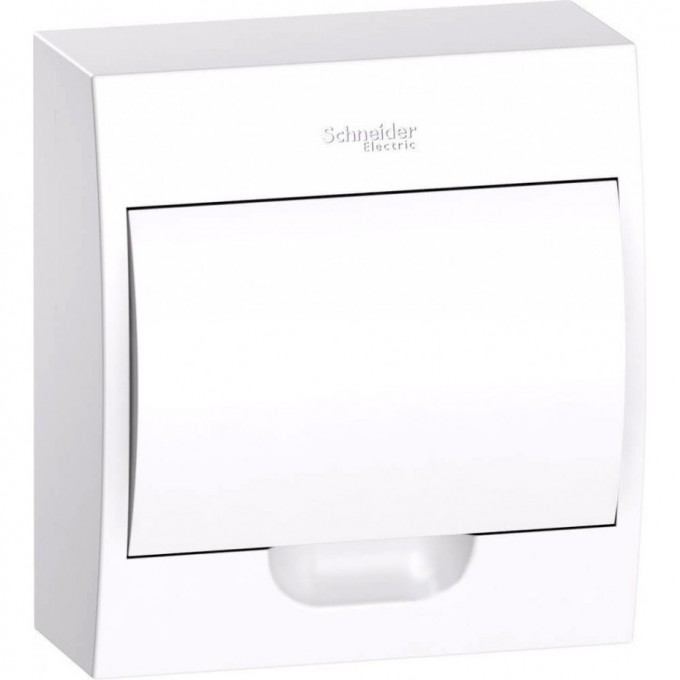 Корпус навесной с белой дверцей SCHNEIDER ELECTRIC EASY9 1ряд/8мод,IP40,IK07,63А,2 клеммы,Россия EZ9E108P2SRU