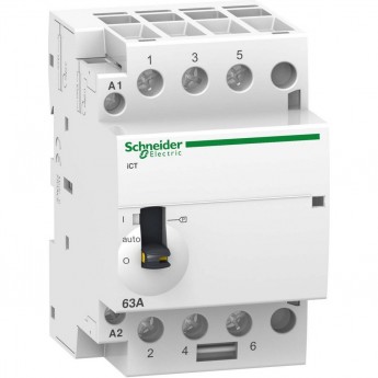 Модульный контактор с ручным управлением SCHNEIDER ELECTRIC ACTI9 iCT40A 3Н