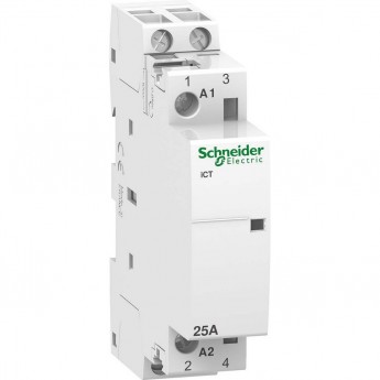 Модульный контактор SCHNEIDER ELECTRIC ACTI9 iCT25A 2НО 230/240В АС 50ГЦ