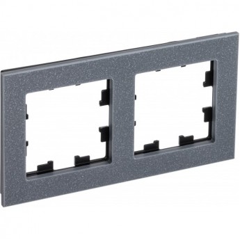 Рамка 2-постовая SCHNEIDER ELECTRIC ATLASDESIGN NATURE, мрамор айс грей