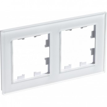 Рамка 2-постовая SCHNEIDER ELECTRIC ATLASDESIGN NATURE, органическое стекло белый Рамка 2-постовая SCHNEIDER ELECTRIC ATLASDESIGN NATURE, органическое стекло белый