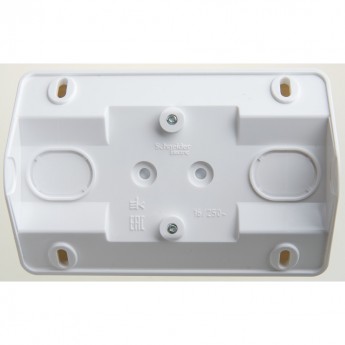 Розетка двойная угловая SCHNEIDER ELECTRIC ЭТЮД без заземления без шторок 16А, БЕЛЫЙ, Россия