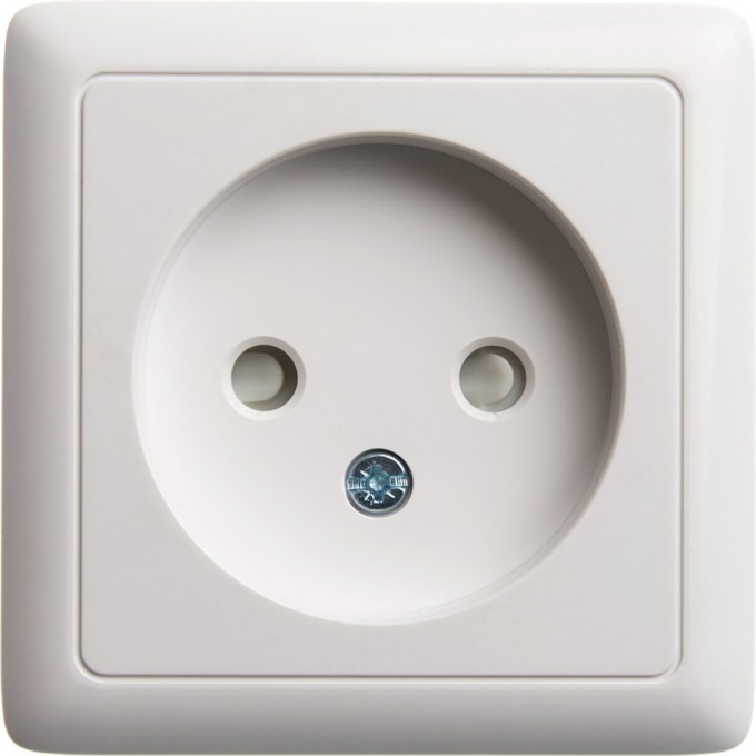 Розетка одинарная SCHNEIDER ELECTRIC ХИТ О/У, без заземления со шторками ИЗОЛ.ПЛ 10А, 250В, БЕЛЫЙ. Россия RA10-137I-B