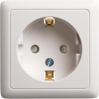 Розетка одинарная SCHNEIDER ELECTRIC ХИТ О/У, с заземлением со шторками 16А, 250В, БЕЛЫЙ. Россия Розетка одинарная SCHNEIDER ELECTRIC ХИТ О/У, с заземлением со шторками 16А, 250В, БЕЛЫЙ. Россия