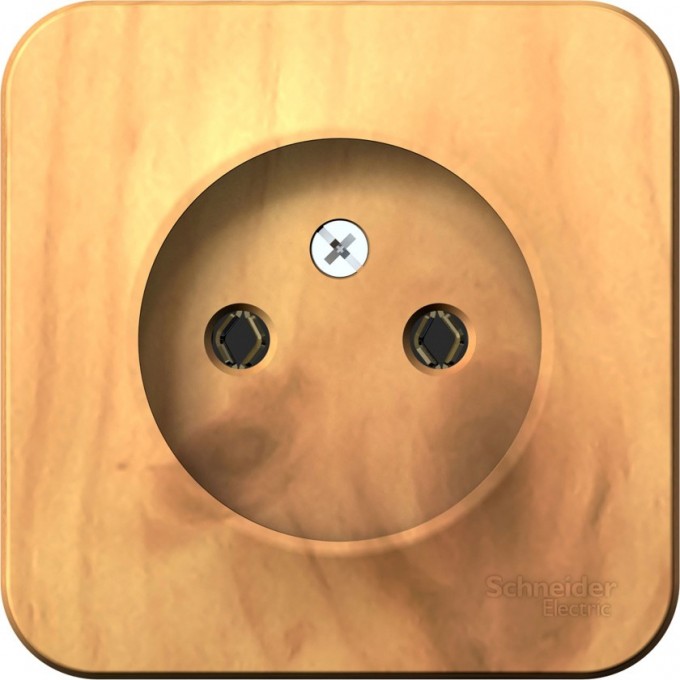 Розетка SCHNEIDER ELECTRIC BLANCA без заземления без шторок, 16А, 250В, ясень BLNRA000105