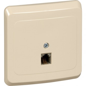 Розетка SCHNEIDER ELECTRIC ЭТЮД С/У телефонная, кремовый, Россия