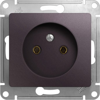 Розетка SCHNEIDER ELECTRIC GLOSSA без заземления, механизм, сиреневый туман