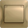 Розетка SCHNEIDER ELECTRIC GLOSSA с заземлением, со шторкой, с крышкой, в сборе, титан GSL000446