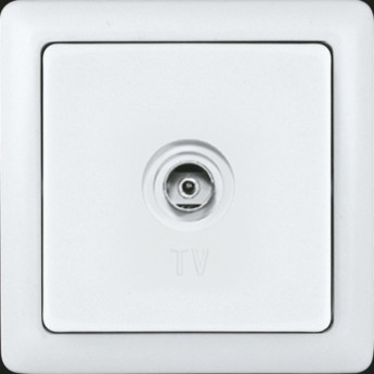 Розетка SCHNEIDER ELECTRIC ХИТ С/У телевизионная, белый. Россия