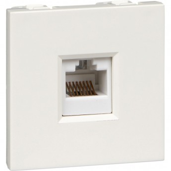 Розетка SCHNEIDER ELECTRIC W45 С/У К.5Е для кабель-канала RAL9010