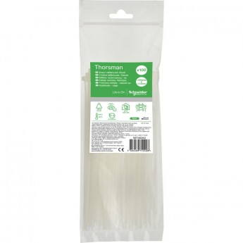 Стяжка кабельная 200х3.6 БЕЛАЯ (100шт) Стяжка кабельная 200х3.6 БЕЛАЯ (100шт)