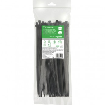 Стяжка кабельная 250х4.8 ЧЁРНАЯ (100шт) Стяжка кабельная 250х4.8 ЧЁРНАЯ (100шт)