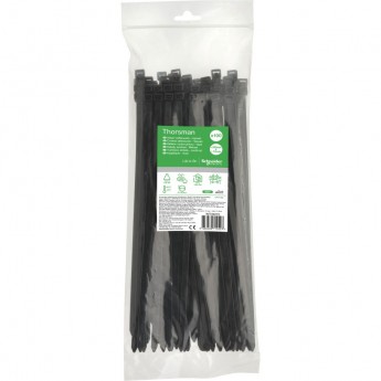 Стяжка кабельная 300х7.6 ЧЁРНАЯ (100шт) Стяжка кабельная 300х7.6 ЧЁРНАЯ (100шт)