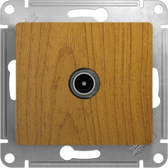 TV антенна коннектор SCHNEIDER ELECTRIC GLOSSA, механизм, ДЕРЕВО ДУБ