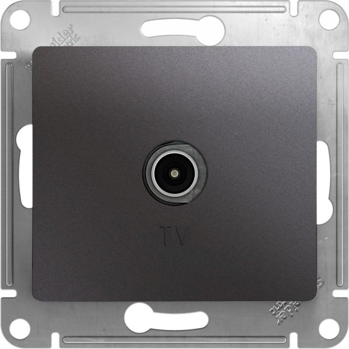TV антенна коннектор SCHNEIDER ELECTRIC GLOSSA, механизм, ГРАФИТ GSL001393