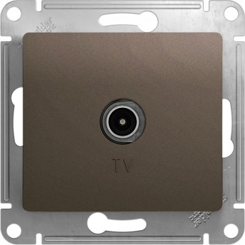 TV антенна коннектор SCHNEIDER ELECTRIC GLOSSA, механизм, ШОКОЛАД