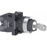 Переключатель с ключом SCHNEIDER ELECTRIC HARMONY EASY XA2, 3 позиции, фиксатор, 2НO XA2EG03