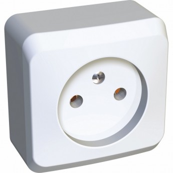 Розетка SCHNEIDER ELECTRIC ЭТЮД без заземления без шторок 16А 250B, белый, Россия