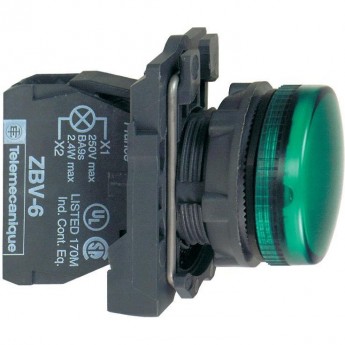 Сигнальная лампа SCHNEIDER ELECTRIC HARMONY XB5 22ММ 24В зеленая