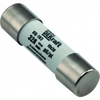 Предохранитель цилиндрический 25A 10x38 ПЦ-102 DEKraft