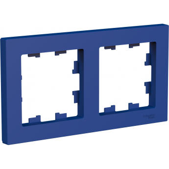 Рамка 2-постовая SCHNEIDER ELECTRIC ATLASDESIGN универсальная, аквамарин, ATN001102 Рамка 2-постовая SCHNEIDER ELECTRIC ATLASDESIGN универсальная, аквамарин, ATN001102